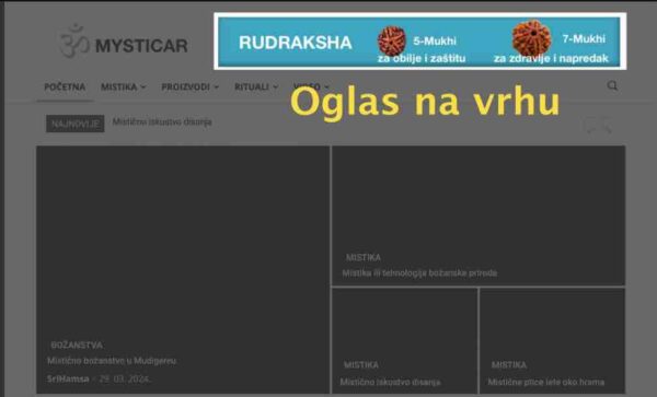 Oglašavanje - Oglasi- Omysticar - mistika, misticizam i mistična iskustva